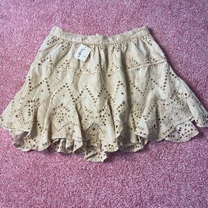 Free people boho mini skirt